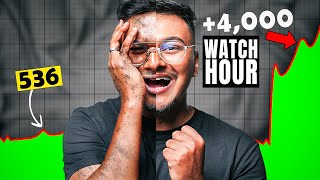5 Tips To Get 4000 Hours Watch Time on YouTube | Watch Time Kaise Badhaye! ⚡️