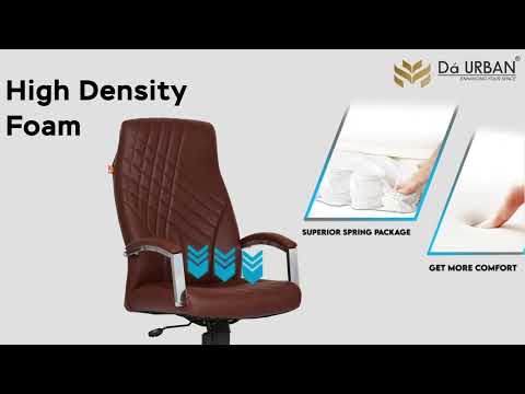 Da Urban JACKSON HIGH BACK LEATHERETTE REVOLVING CHAIR