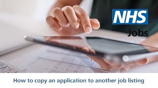 Employer - How to copy an application to another job listing within an organisation - Video - Jul 22