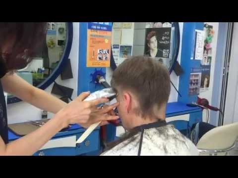 Getting another short clipper haircut in Korea
