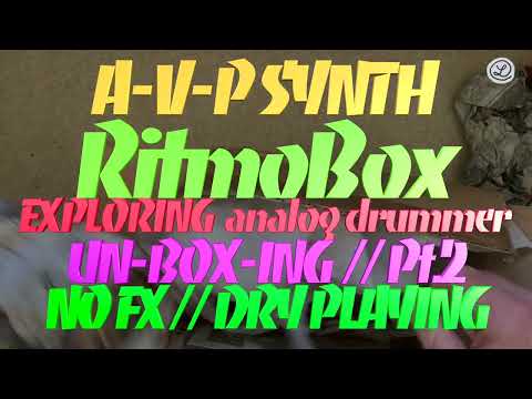 A-V-P Synth RITMOBOX // DRUM SYNTHESIZER with 5 VOICES // NO FX // Part 2