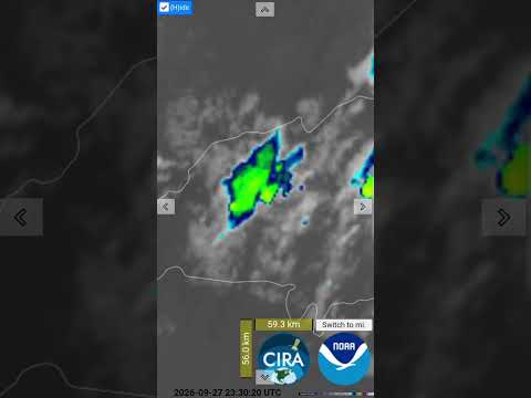 🌧️ ÁREA DE INSTABILIDADE AVANÇA DE ITUIUTABA PARA CAPINÓPOLIS | IMAGENS GOES-19
