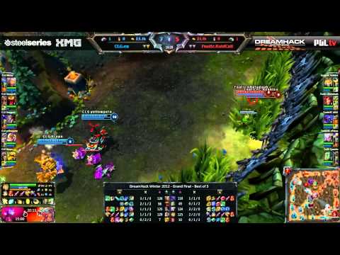 DreamHack Winter 2012 - League of Legends - Grand Final - CLG.eu vs Fnatic.RaidCall - Match #2