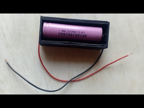 1 Cell 18650 Battery Holder video