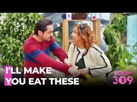 Songül Smashes Flowers On Kurtuluş's Head - Room 309 Episode 123