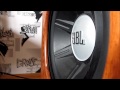 JBL GTO1014 subwoofer bass test 