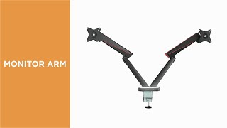 Spring Assisted Pro Gaming Monitor Arm - LDT39-C024U