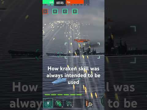 World of Warships Blitz: Austin +kraken skill #games #gaming #worldofwarships