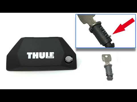 How to insert the locks into Thule foot packs and accessories - roofracks.co.uk