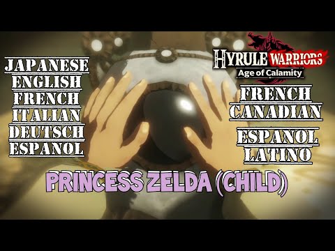 Princess Zelda (Child) All 8 Voices Comparison - Hyrule Warriors: Age of Calamity