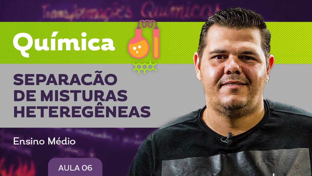 Separação de misturas heterogêneas - Química - Ensino Médio
