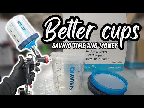 How to use a disposable cup system when painting your car.