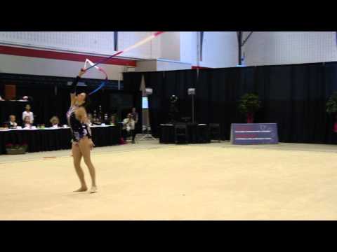 Maria Kitkarska - Day 2 - Ribbon - 2013 Canadian Rhythmic Gymnastics Championships