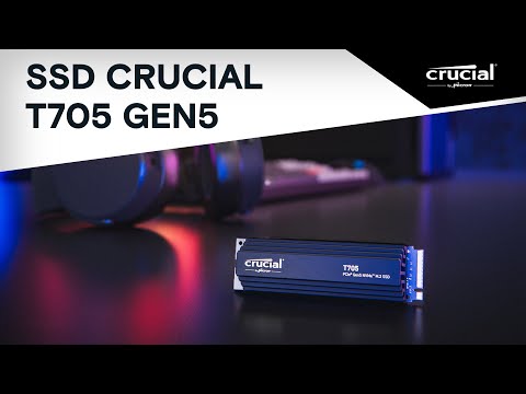 Crucial T705 2TB PCIe Gen5 NVMe M.2 SSD with heatsink- view 7