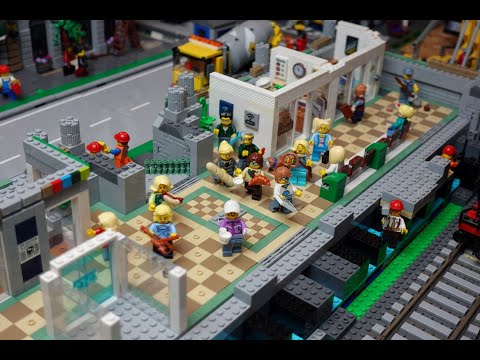 Lego Stadt Update Folge 92 Die Inneinrichtung vom Bahnhof