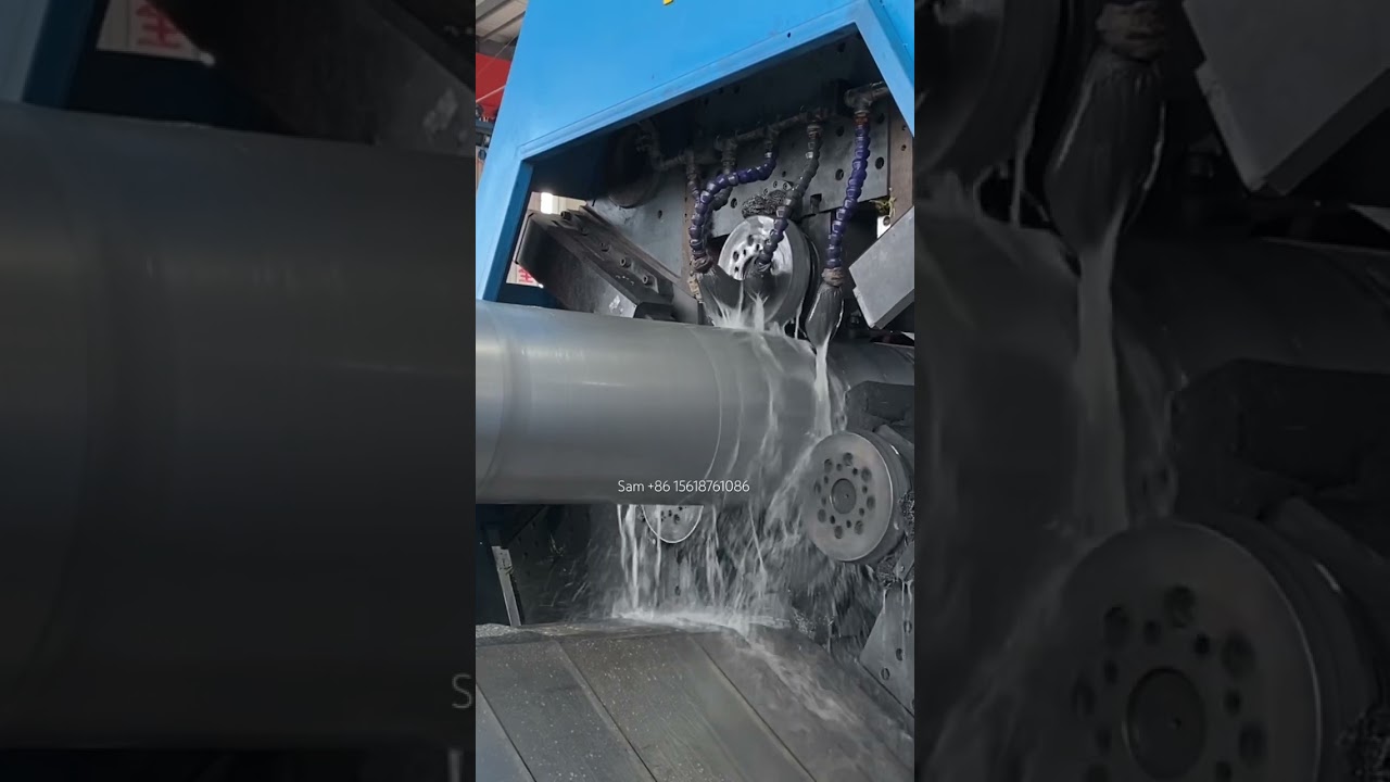 Heavy duty CNC 3 roll metal spinning machine for tube cylinder flow forming