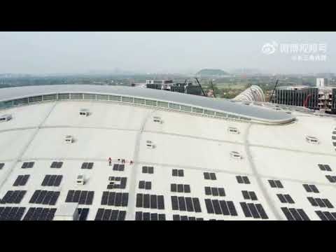 A usina fotovoltaica da estação ferroviária Hangzhou Oeste será concluída