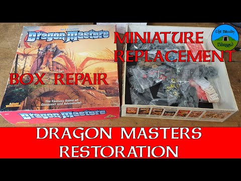 Dragon Masters Restoration - Board Game Box Repair and Miniature Replacement with Green Stuff