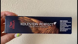 Окрашивание краской Wella Koleston Perfect 5.71 фото