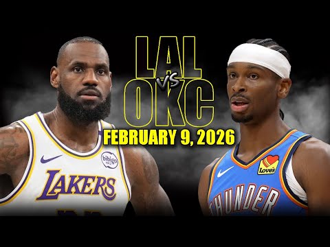 로스앤젤레스 레이커스 vs 오클라호마시티 썬더 풀 경기 하이라이트 – 2026년 2월 9일 | NBA 시즌