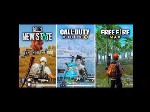 Pubg New State vs Call of duty mobile vs free fire Max 9.0 weapons comparison
