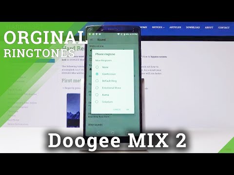How to Change Ringtone in Doogee MIX 2 - All Available Ringtones