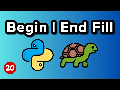 Begin and End Filling - Python Turtle Graphics Tutorial 20