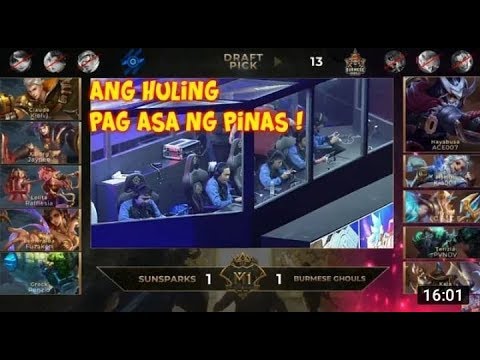 SUNSPARKS VS BURMESE GHOULS GAME 3   MLBB WORLD CHAMPIONSHIP