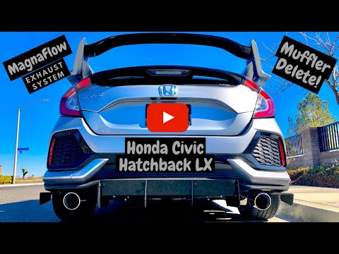 Honda Civic Hatchback 2019 Lx - Muffler Delete: (MagnaFlow Performance Exhaust System)