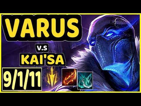 STEFAN (VARUS) vs KAI'SA - 9/1/11 KDA BOTTOM ADC GAMEPLAY - EUW Ranked GRANDMASTER