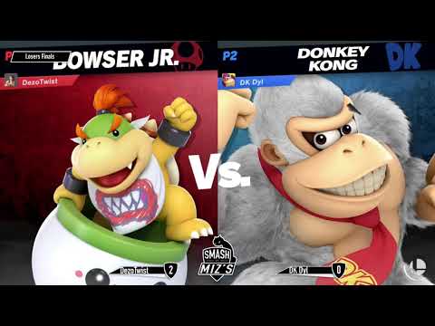 Smash @ Miz's WiFi 21 - DezoTwist (Bowser Jr.) vs. DK Dyl (Captain Falcon, Donkey Kong)Losers Finals