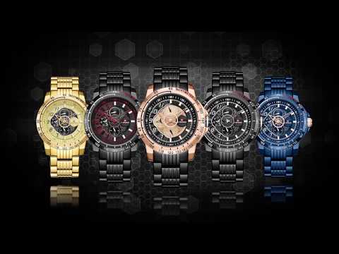Round luxury(premium) 9180-rgbb naviforce mens wrist watch, ...
