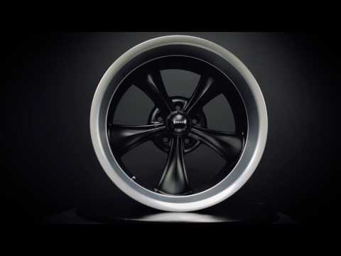 RIDLER WHEELS - STYLE 695 - MATTE BLACK W/ MACHINED LIP