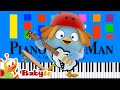 BabyTV The Egg Band Fruit And Vegetable Slow EASY Medium 4K Piano Tutorial