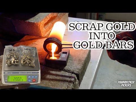 I Melted My Scrap Gold From My Pawn Shop Into Gold Bars With This ToAuto 3KG Melting Furnace