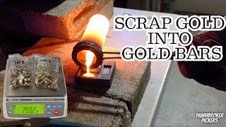 I Melted My Scrap Gold From My Pawn Shop Into Gold Bars With This ToAuto 3KG Melting Furnace