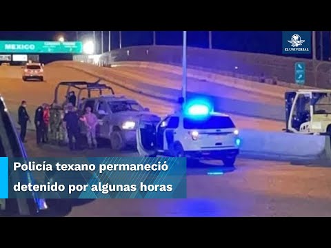 Policía de Texas cruza la frontera y detiene a sujeto en México frente a Guardia Nacional