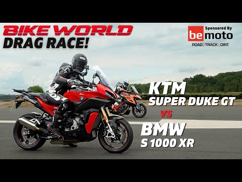 Thumbnail for Bike World Drag Race! | KTM Super Duke GT vs BMW S1000XR by BMW S1000XR