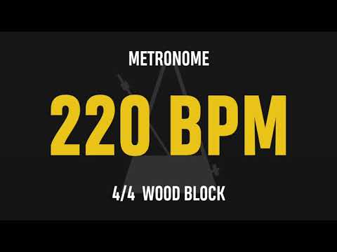 220 BPM 4/4 - Best Metronome (Sound : Wood block)