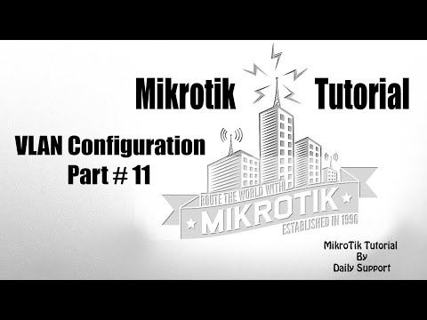 MikroTik Tutorial # 11- Mikrotik VLAN Configuration | Mikrotik L3 VLAN Concept |  Vlan and Trunking
