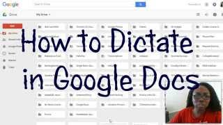 How to Dictate in Google Docs