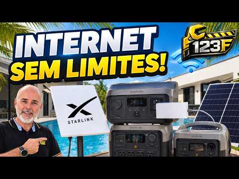 DE QUE ADIANTA TER STARLINK EM UM APAGÃO DE ENERGIA? RESOLVI ISSO COM STARLIK MINI E ECOFLOW
