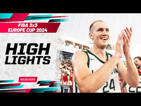 Lithuania 🇱🇹 v Switzerland 🇨🇭 | Men | Bronze Game Highlights | FIBA 3x3 Europe Cup 2024