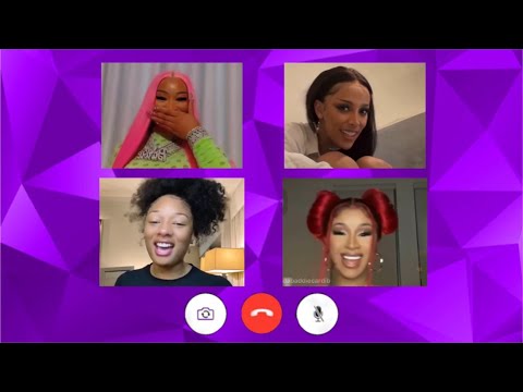 Nicki Minaj, Doja Cat, Cardi B and Megan Thee Stallion chat on Facetime!