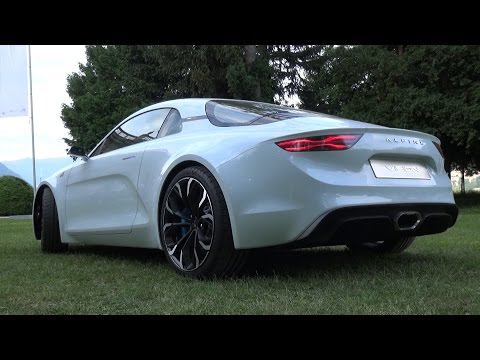 Alpine A110 Vision Concept SOUND - Start Up, Revs, Overview & Driving!