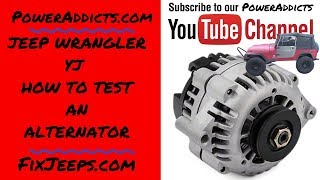 Jeep Wrangler - How to Test the Alternator #jeepalternator #howtotestanalternator