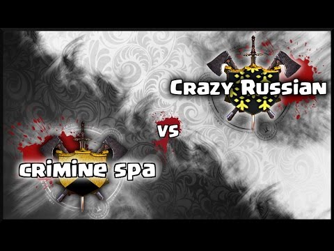 [TWC TOURNAMENT] crimine spa vs Crazy Russian (TH9 Attacks)