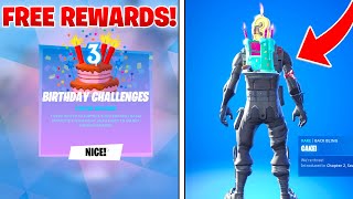 How To Get BIRTHDAY CHALLENGES In Fortnite Battle Royale |  How To Complete!