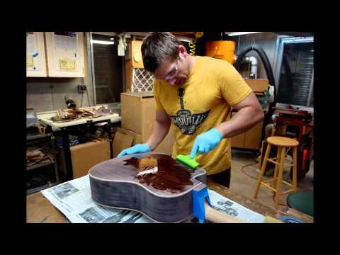 The six day guitar built by Andreas Vogel at O'Brien Guitars