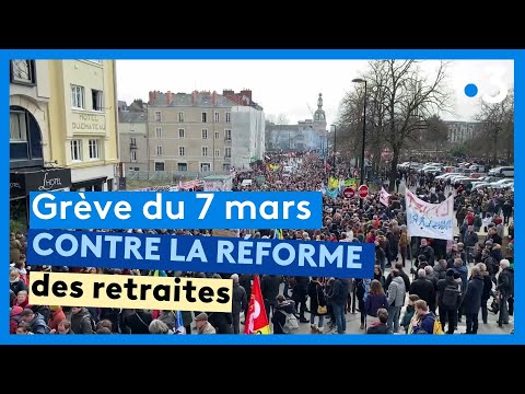 Grève du 7 mars contre la réforme des retraites : dans les cortèges en Pays de la Loire